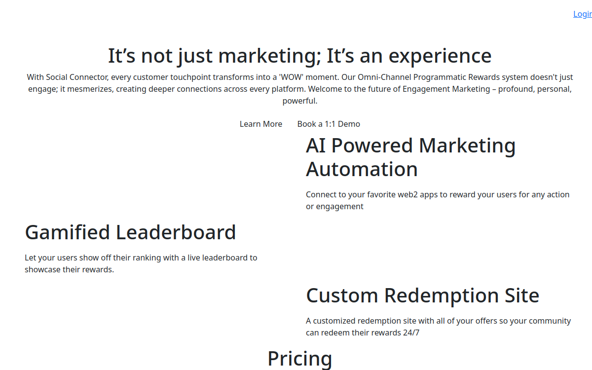 socialconnector.io website screenshot