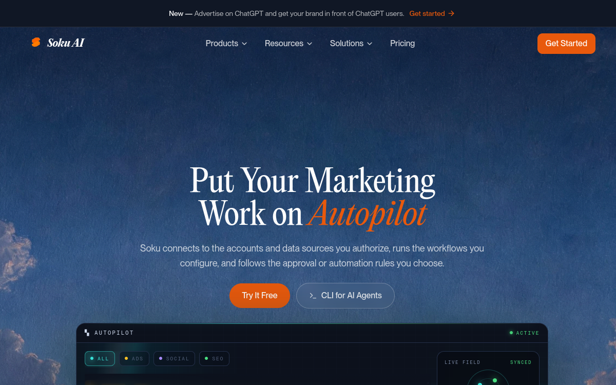 Soku AI website screenshot