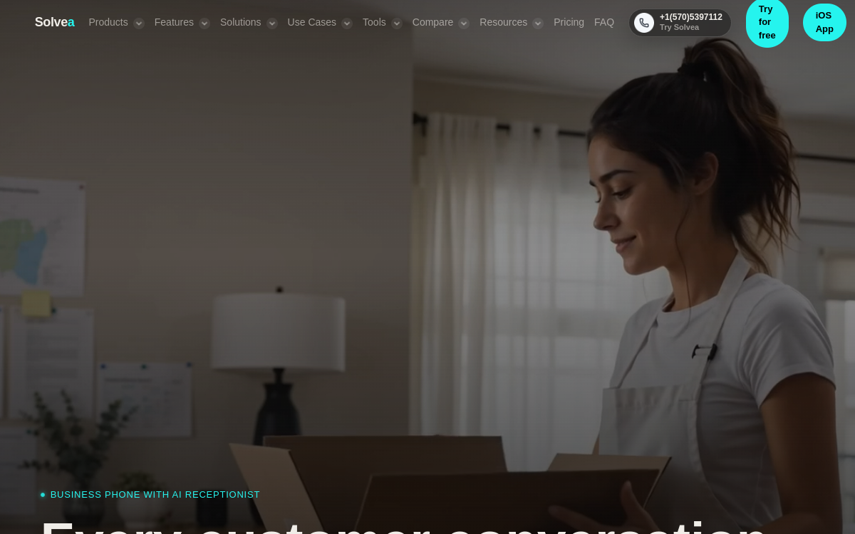Solvea website screenshot