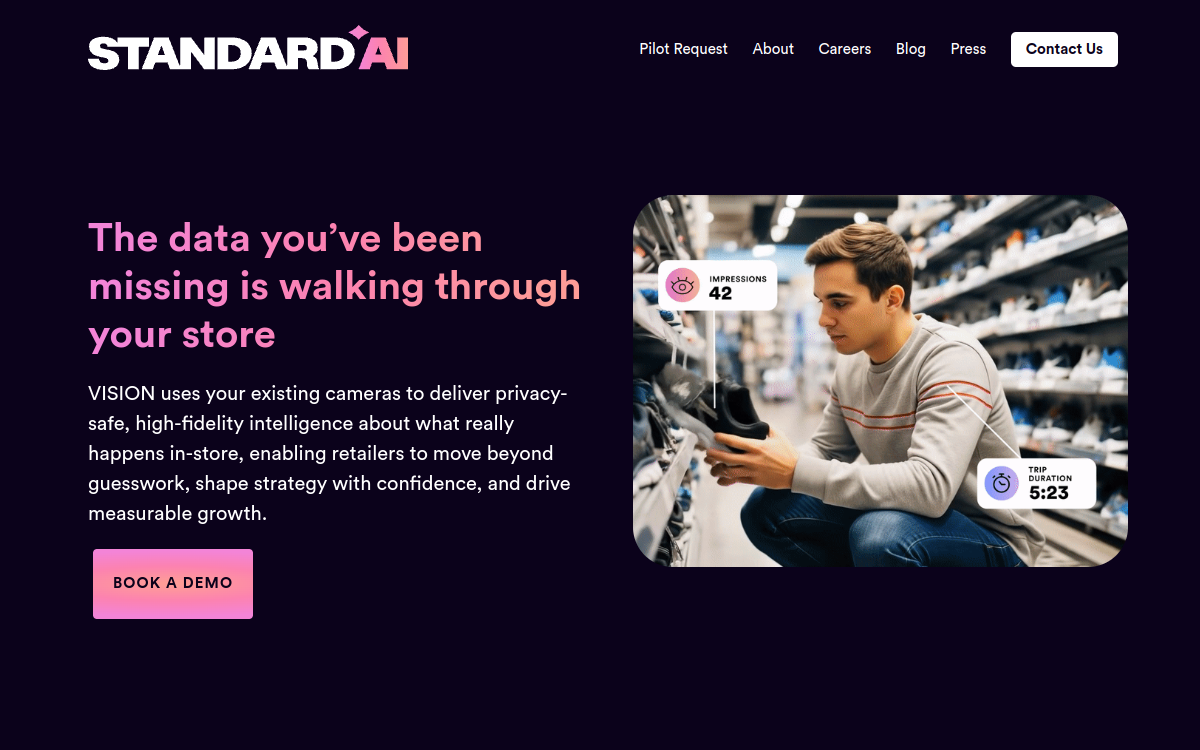 standard.ai website screenshot
