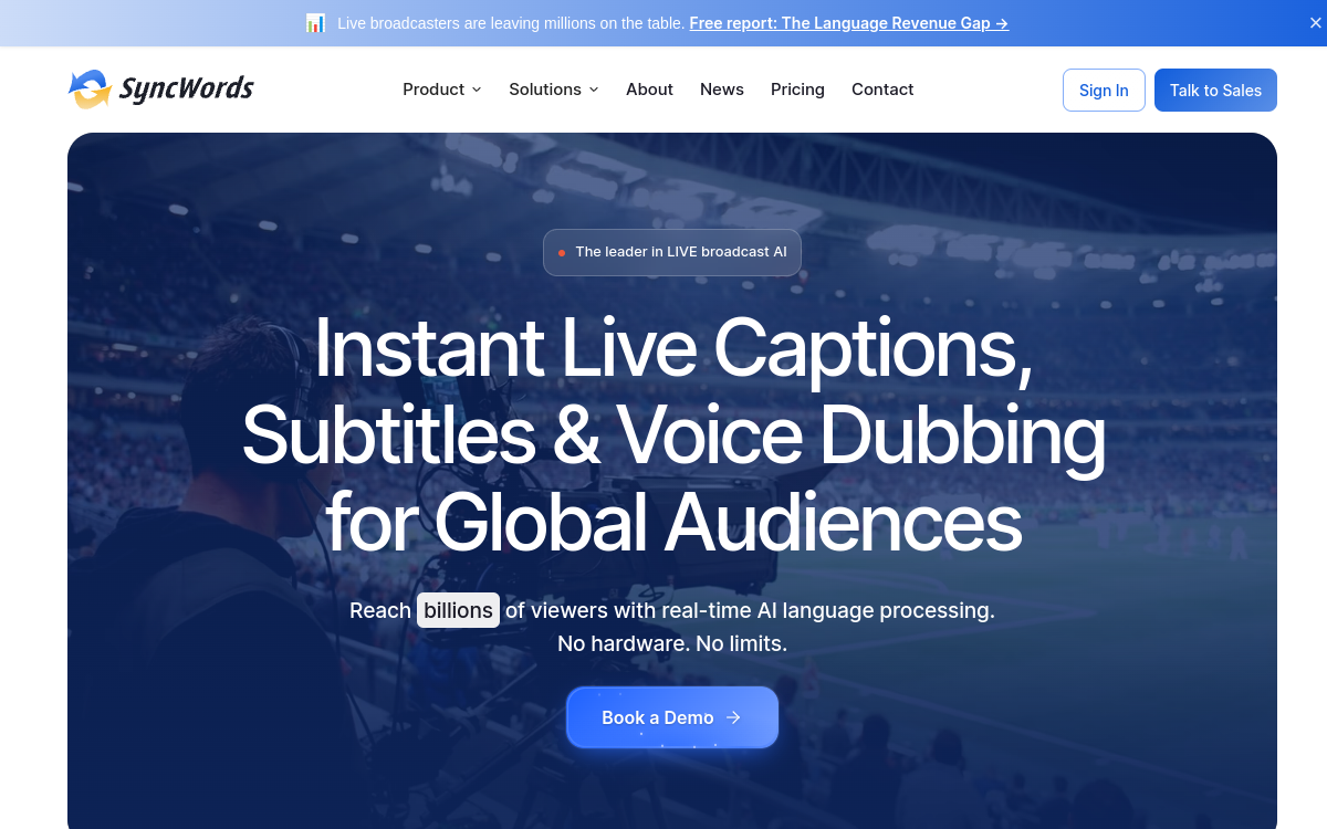 syncwords.com website screenshot
