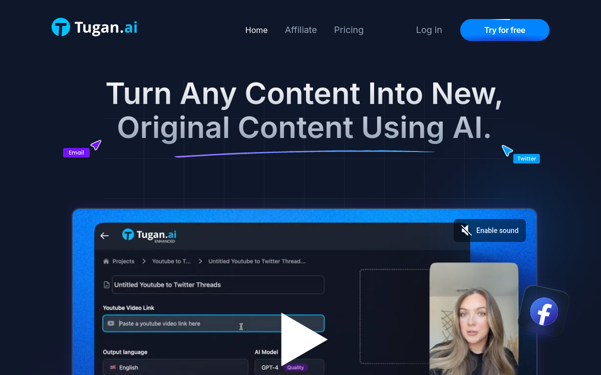 Tugan.ai screenshot