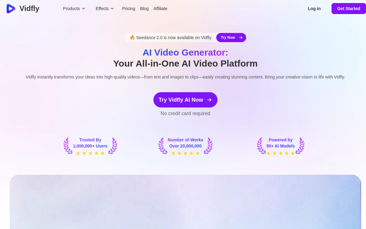 Vidfly website screenshot