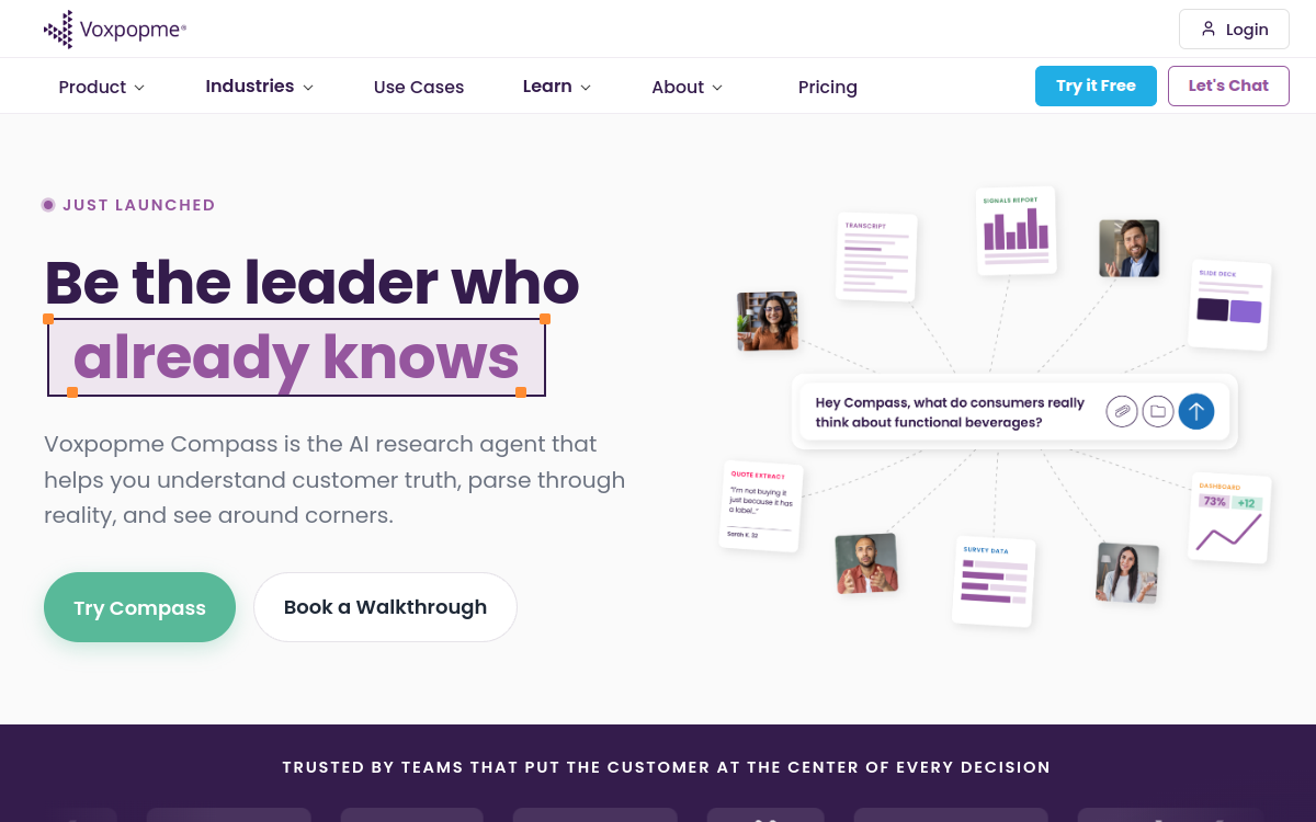 Voxpopme website screenshot