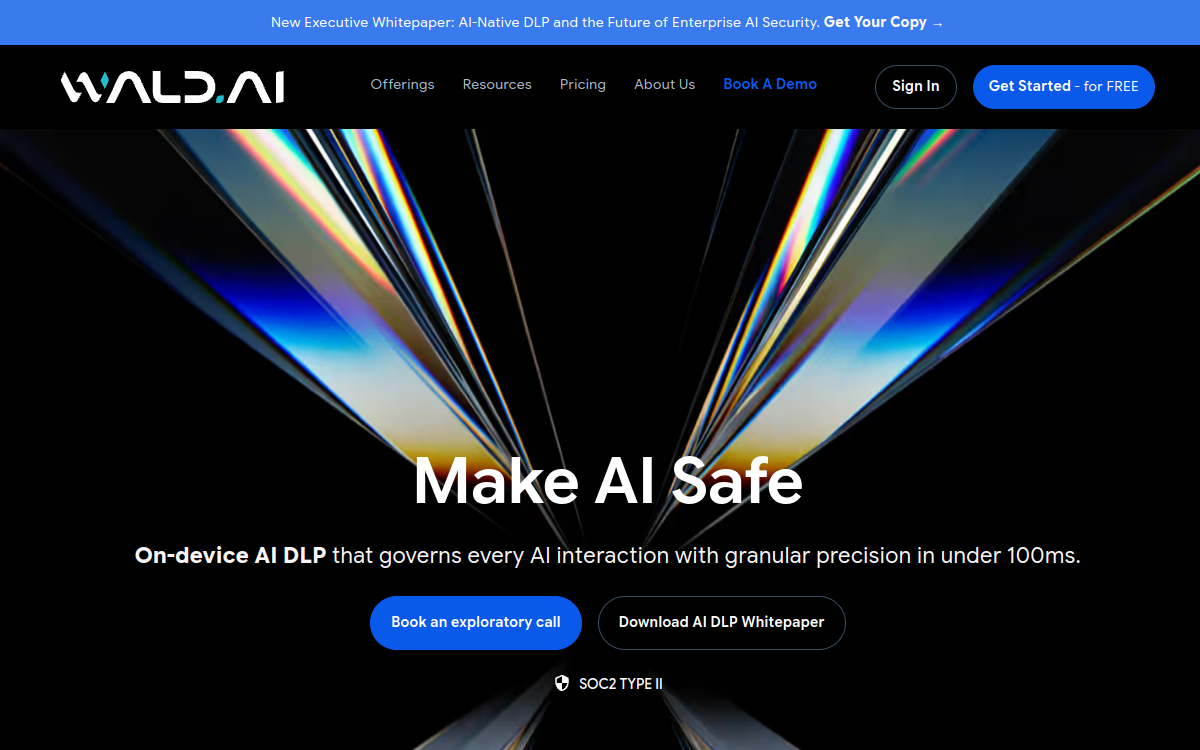 Wald.ai website screenshot