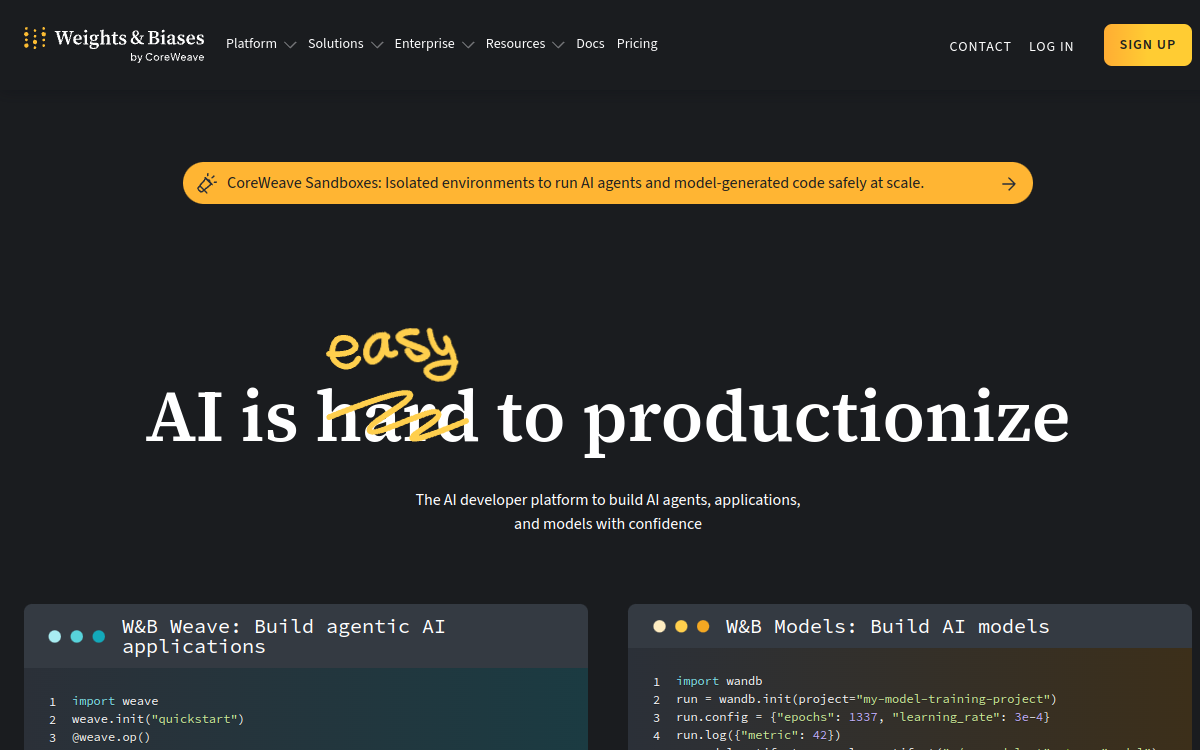 Prompts website screenshot