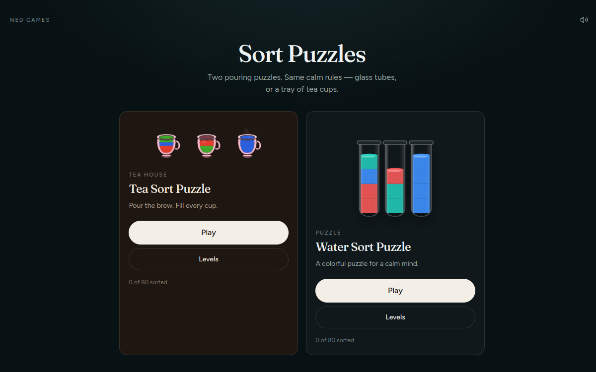 Screenshot of Sort Puzzles