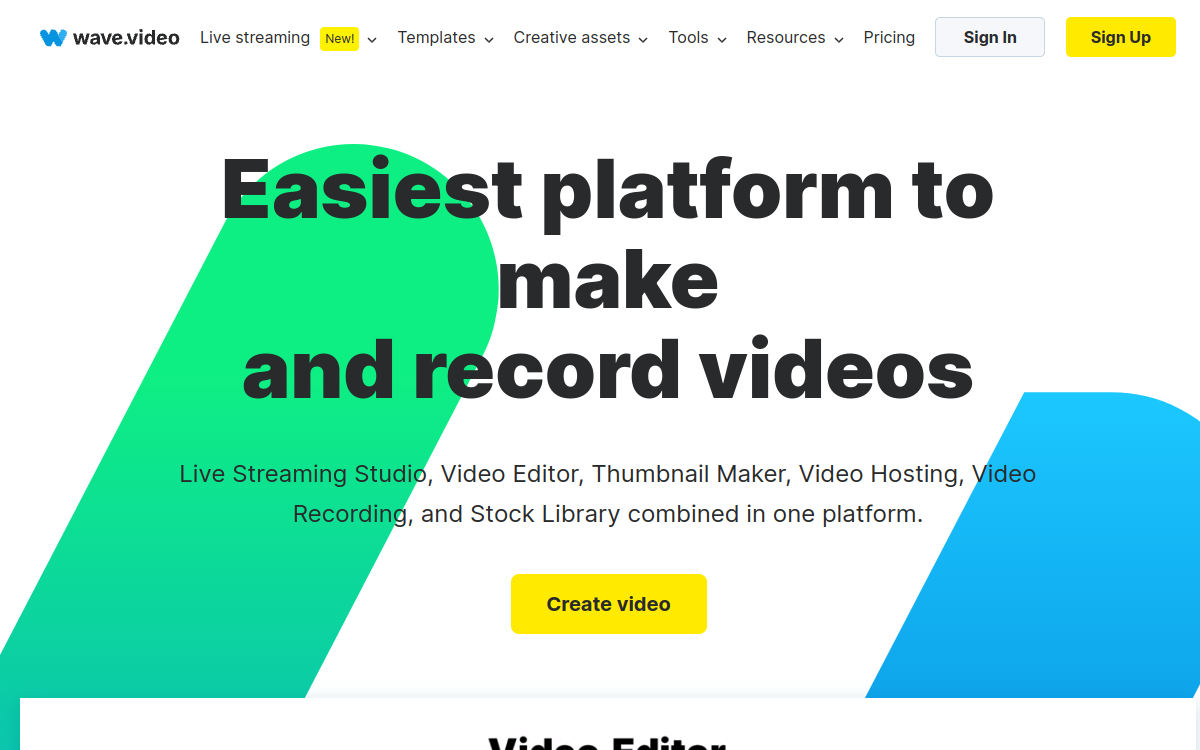 Wave.video screenshot