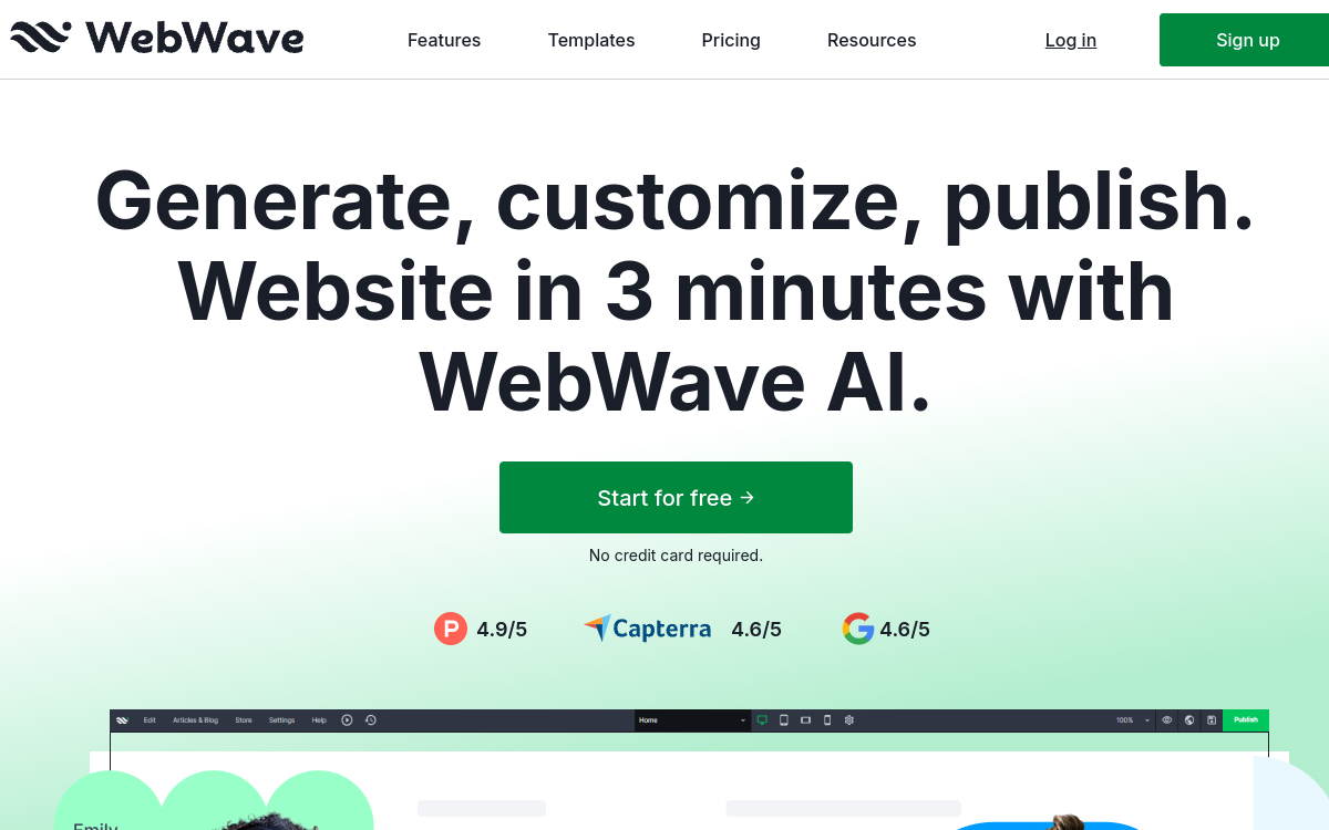 WebWave AI screenshot