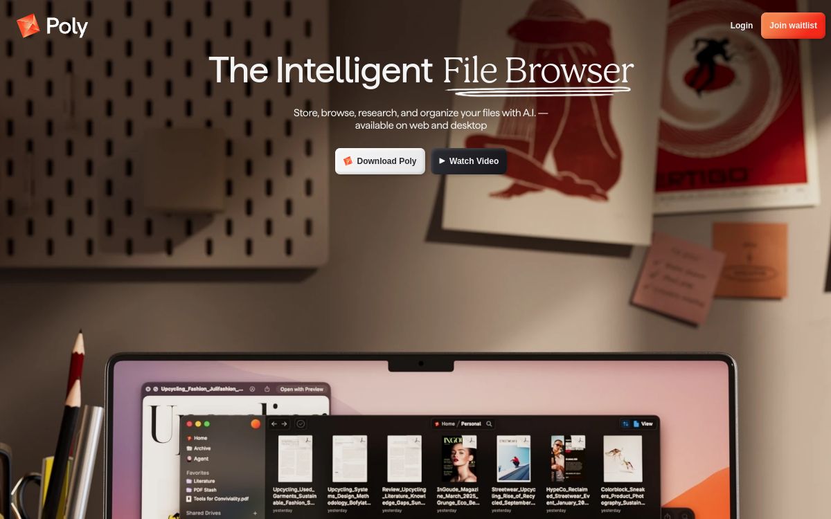 Poly website screenshot