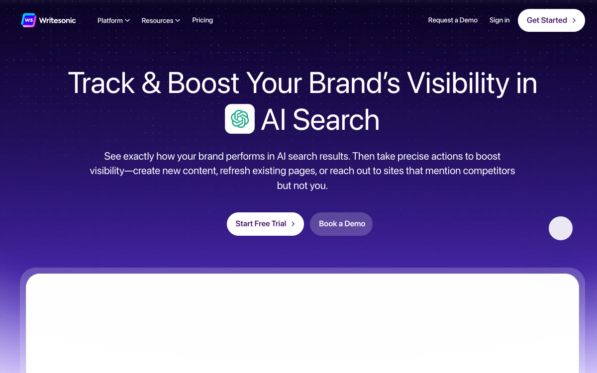 Writesonic screenshot