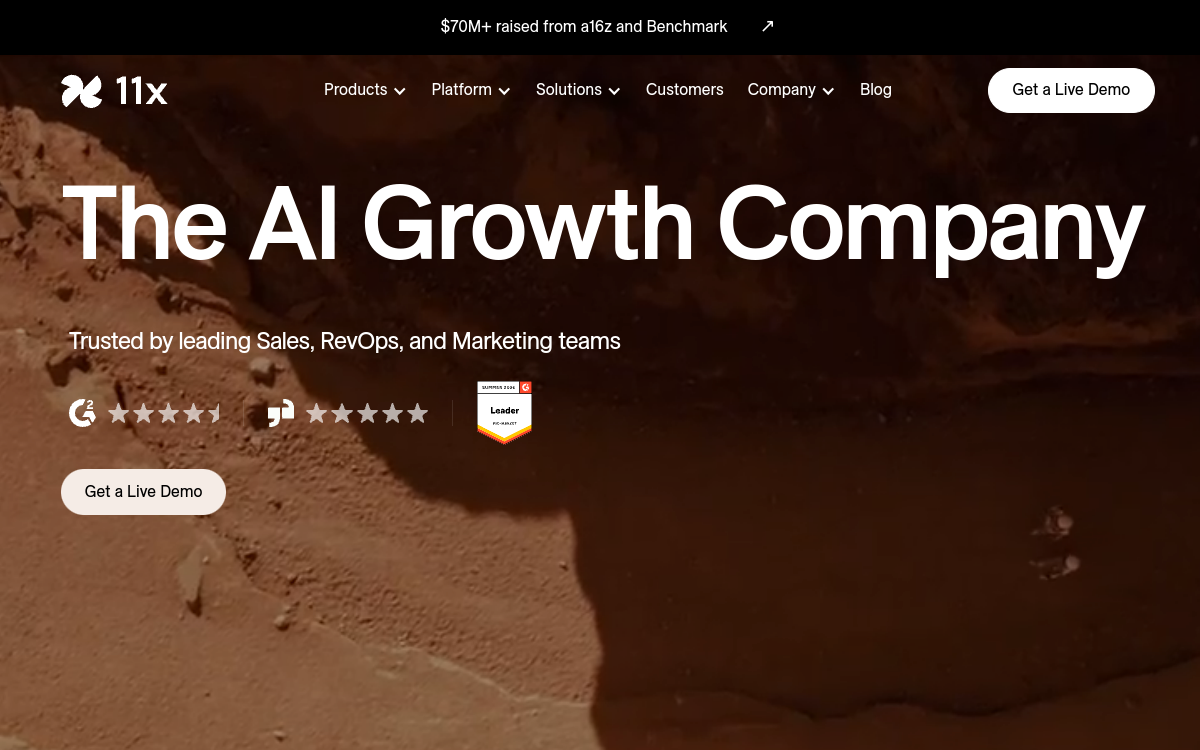 11x website screenshot
