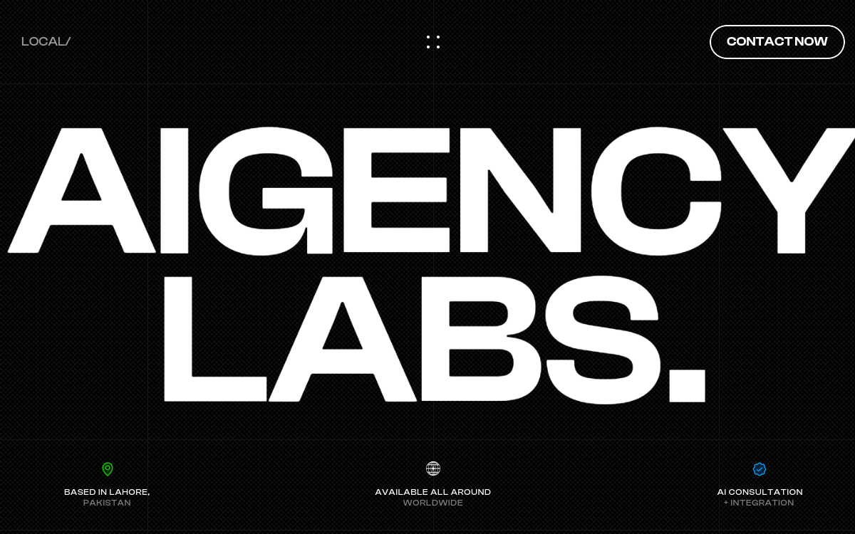 Aigency Labs website screenshot
