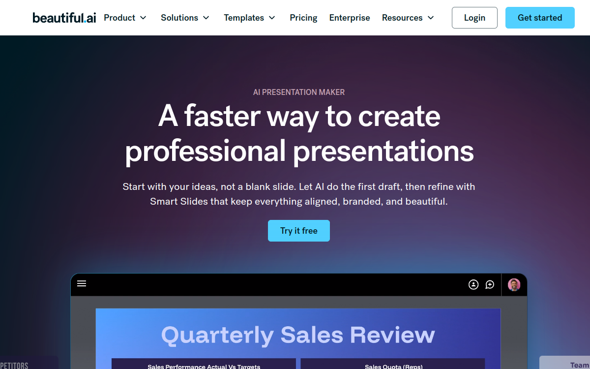 Beautiful.ai screenshot