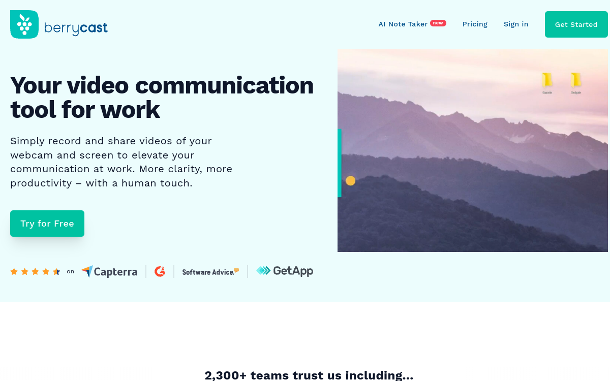 Berrycast Transcripts (Powered by AI) website screenshot