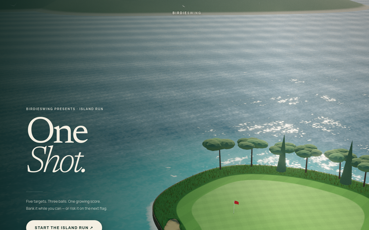 Screenshot of BirdieSwing Island Run