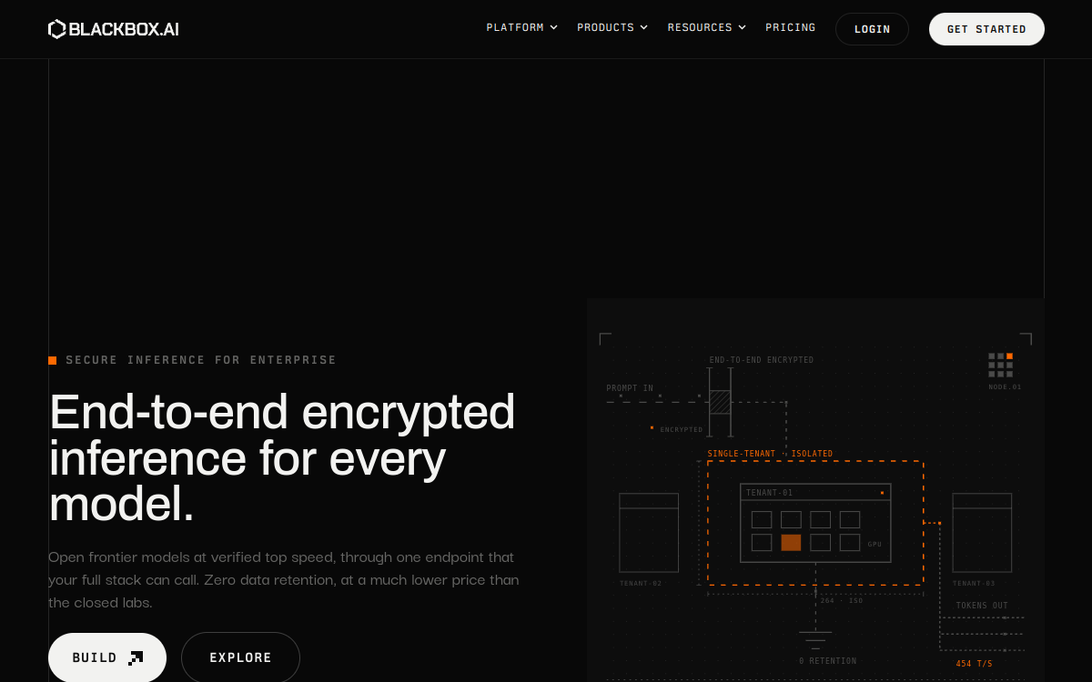 BLACKBOX.AI website screenshot