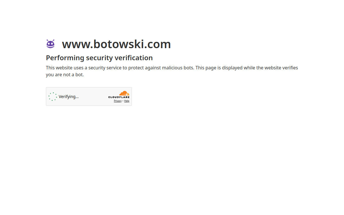 Botowski website screenshot