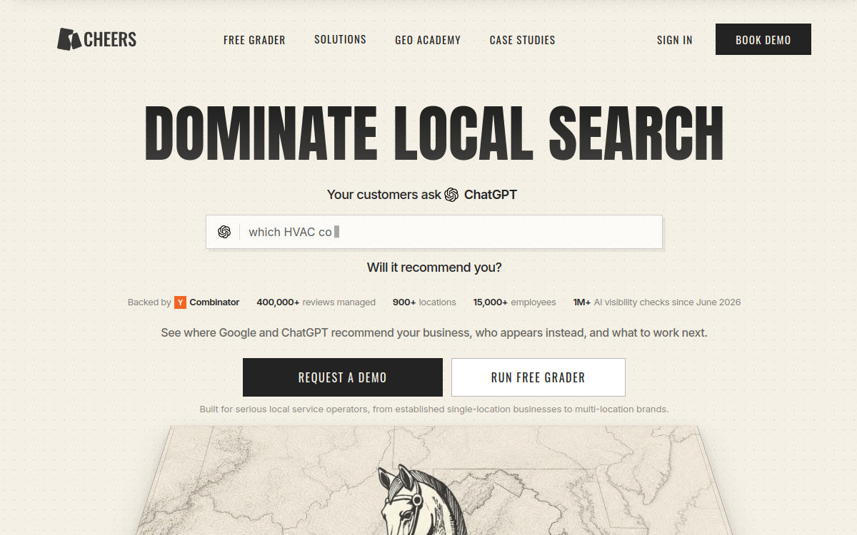 Cheers website screenshot