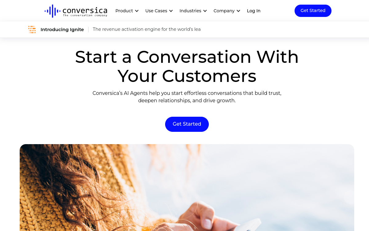 Conversica website screenshot