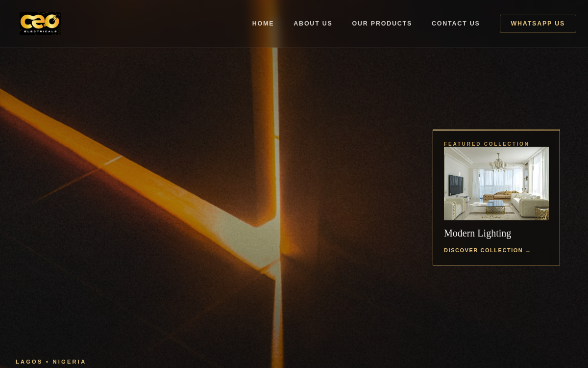 CEO Electric Africa website interface
