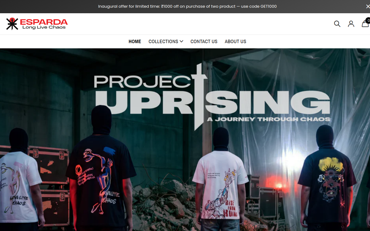 Esparda Shopify store screenshot