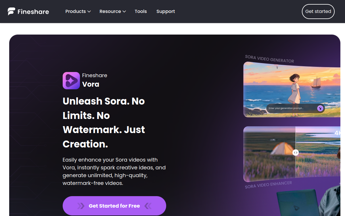 Fineshare screenshot