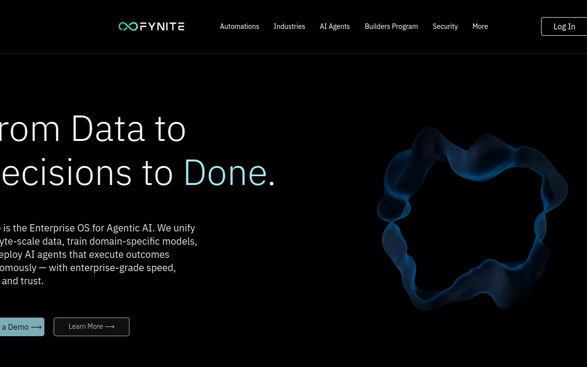 Fynite.AI website screenshot