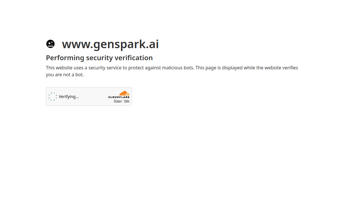 ジェンスパーク website screenshot