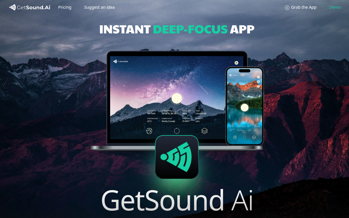 Getsound website screenshot