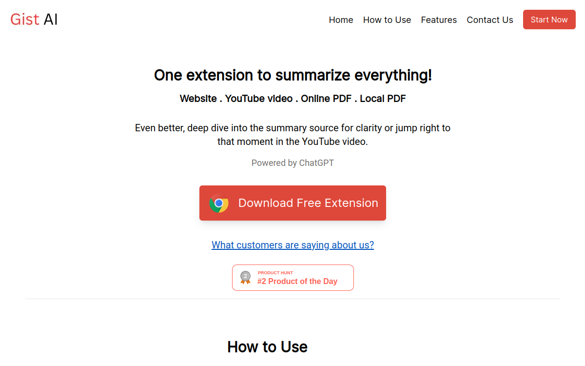 Gist AI website screenshot