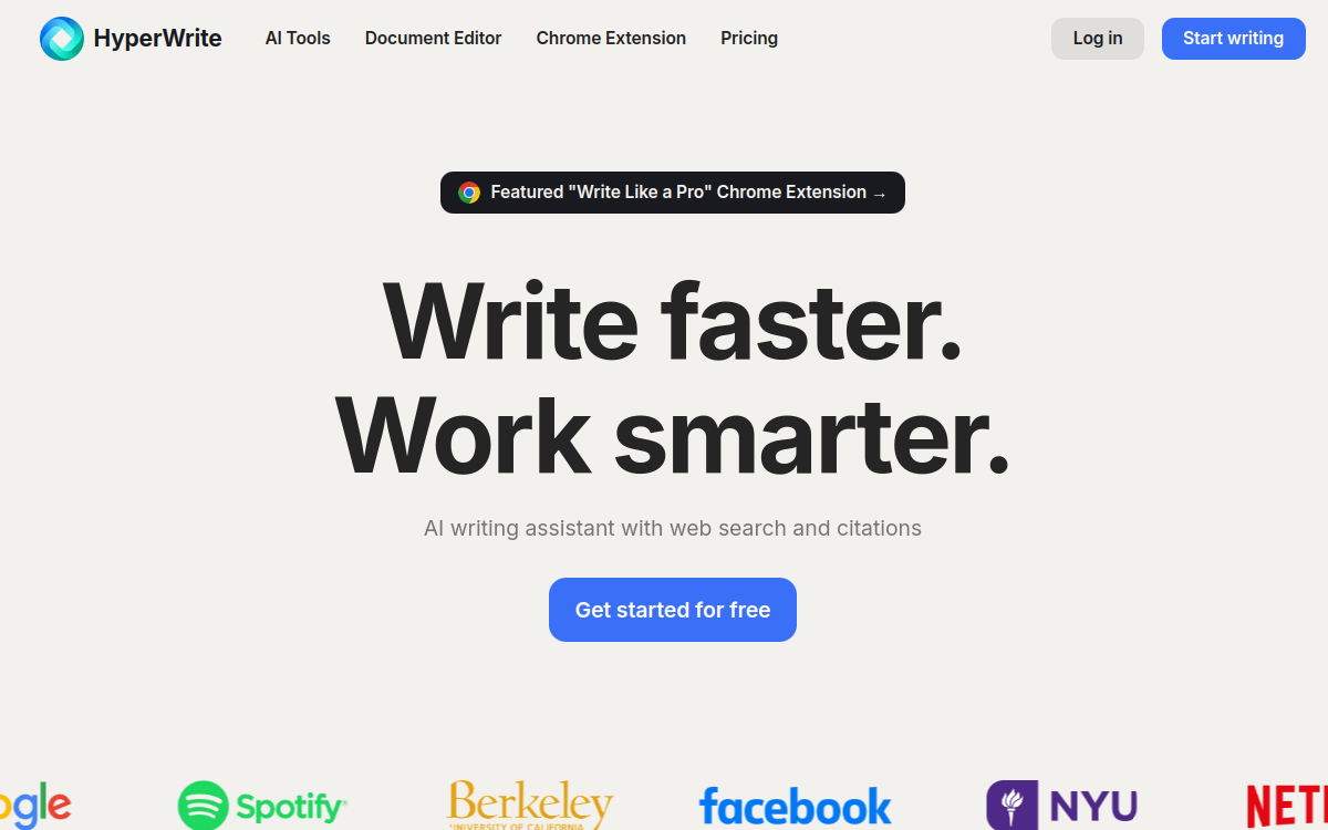 HyperWrite screenshot