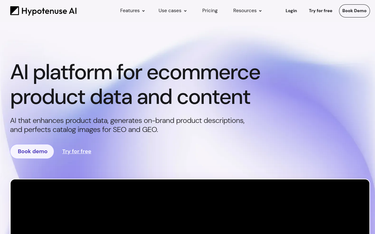 Hypotenuse AI Writer screenshot