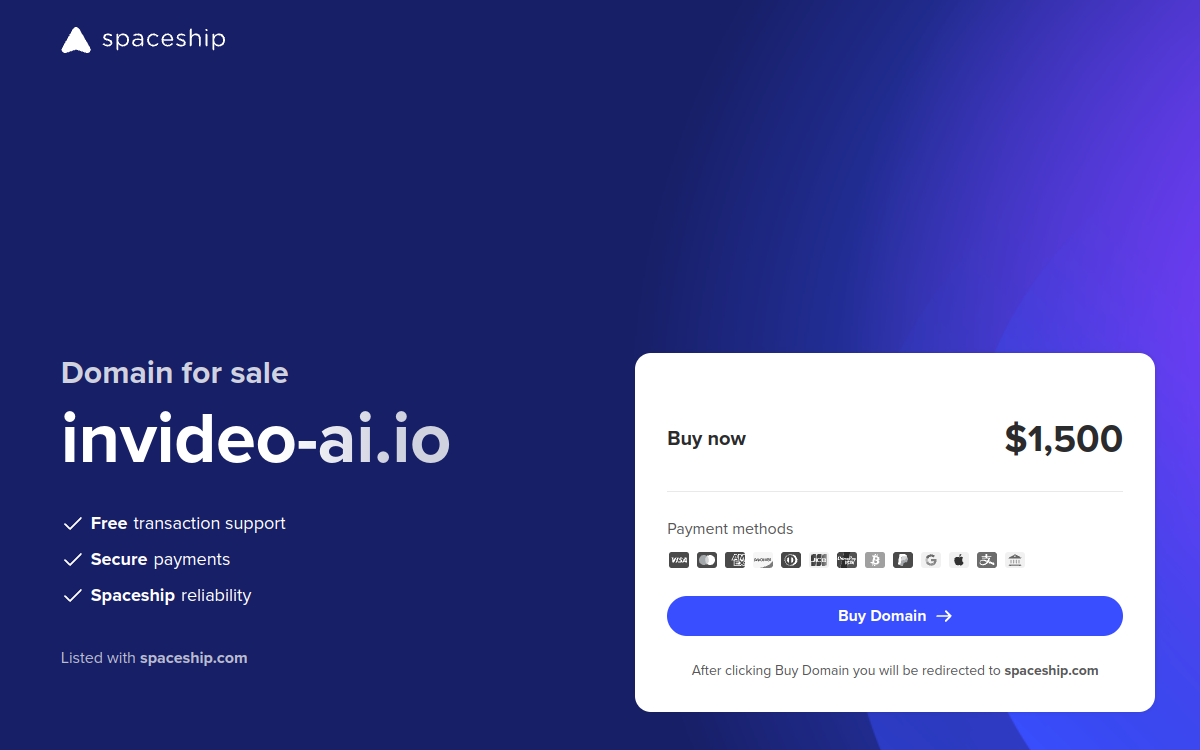 InVideo AI screenshot