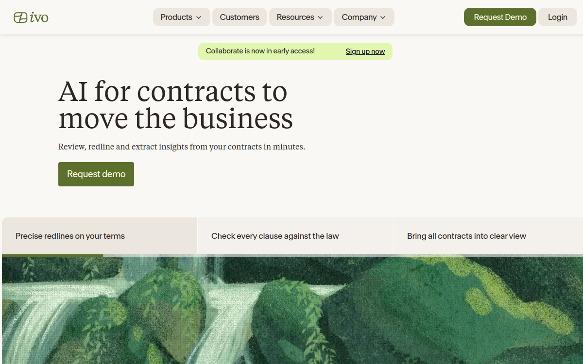 Ivo website screenshot