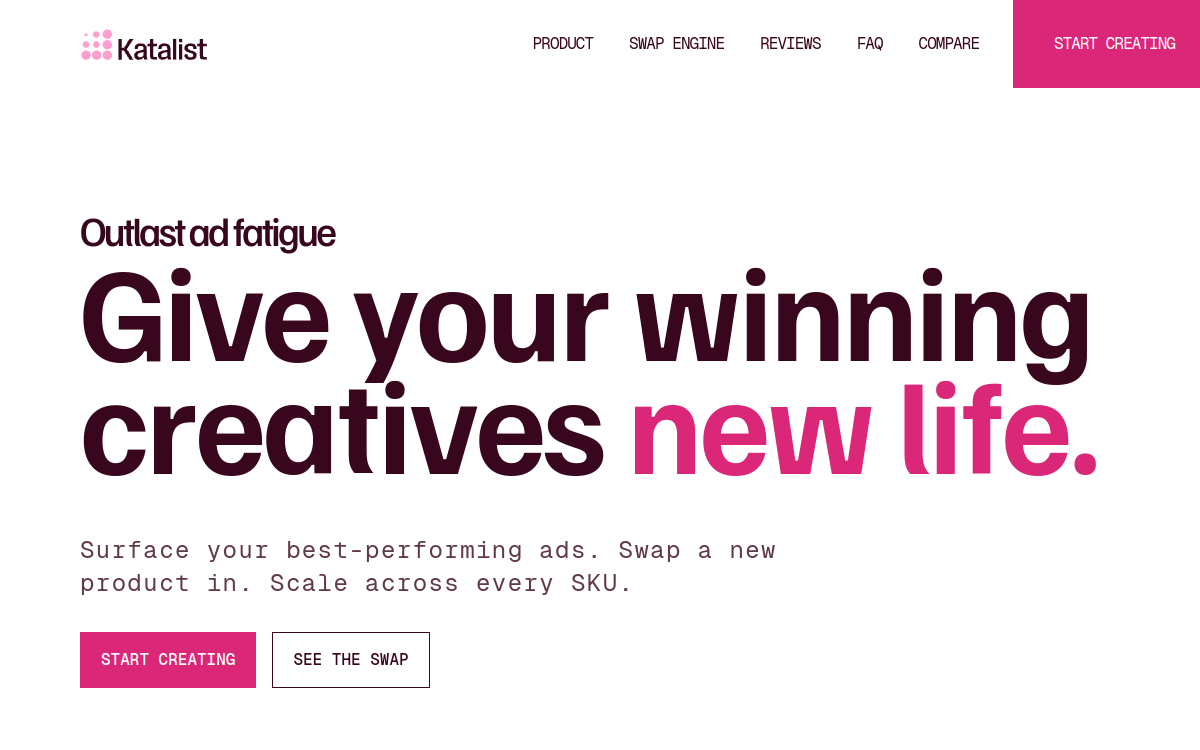Katalist AI Storytelling Studio website screenshot