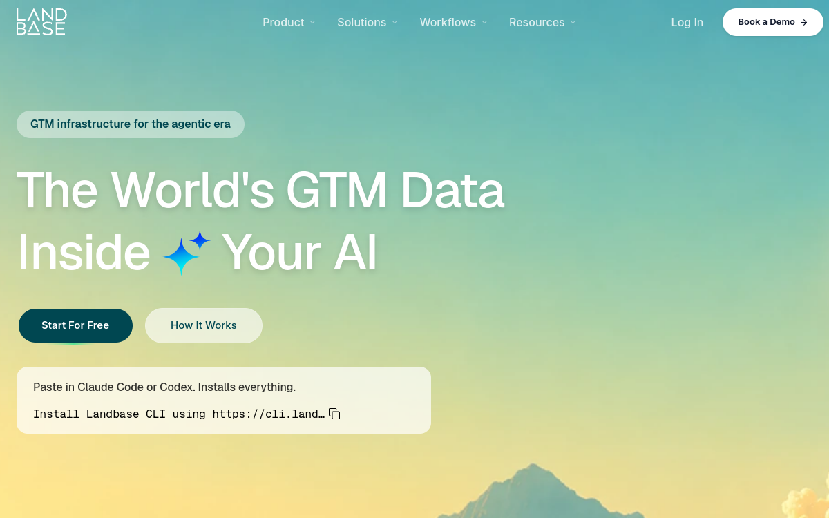 Landbase website screenshot