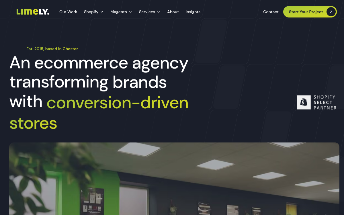 Limely homepage screenshot