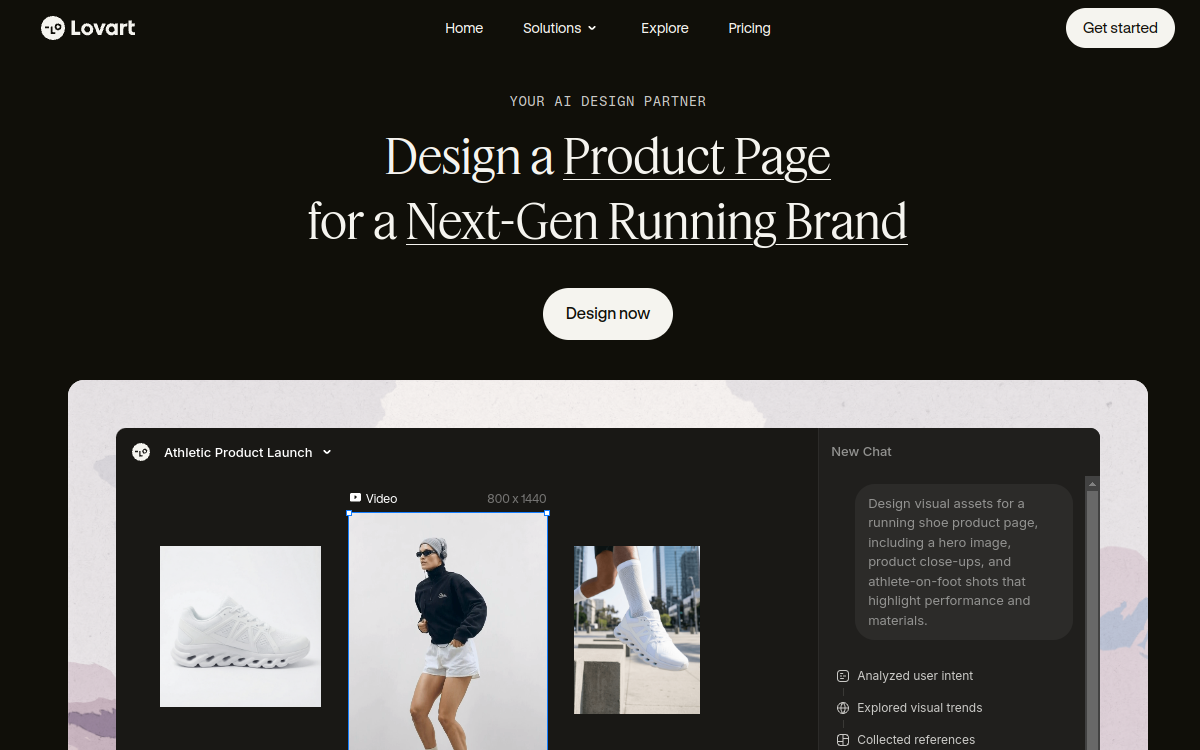 Lovart website screenshot