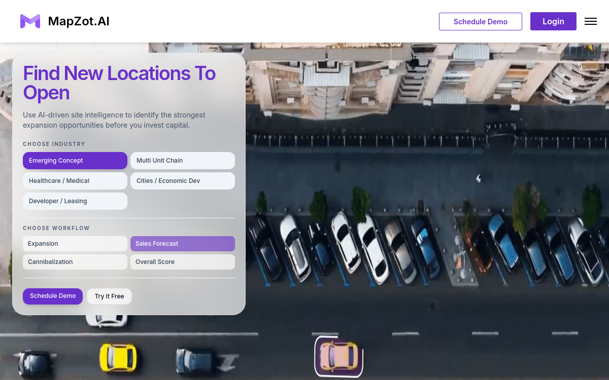 MapZot.AI website screenshot
