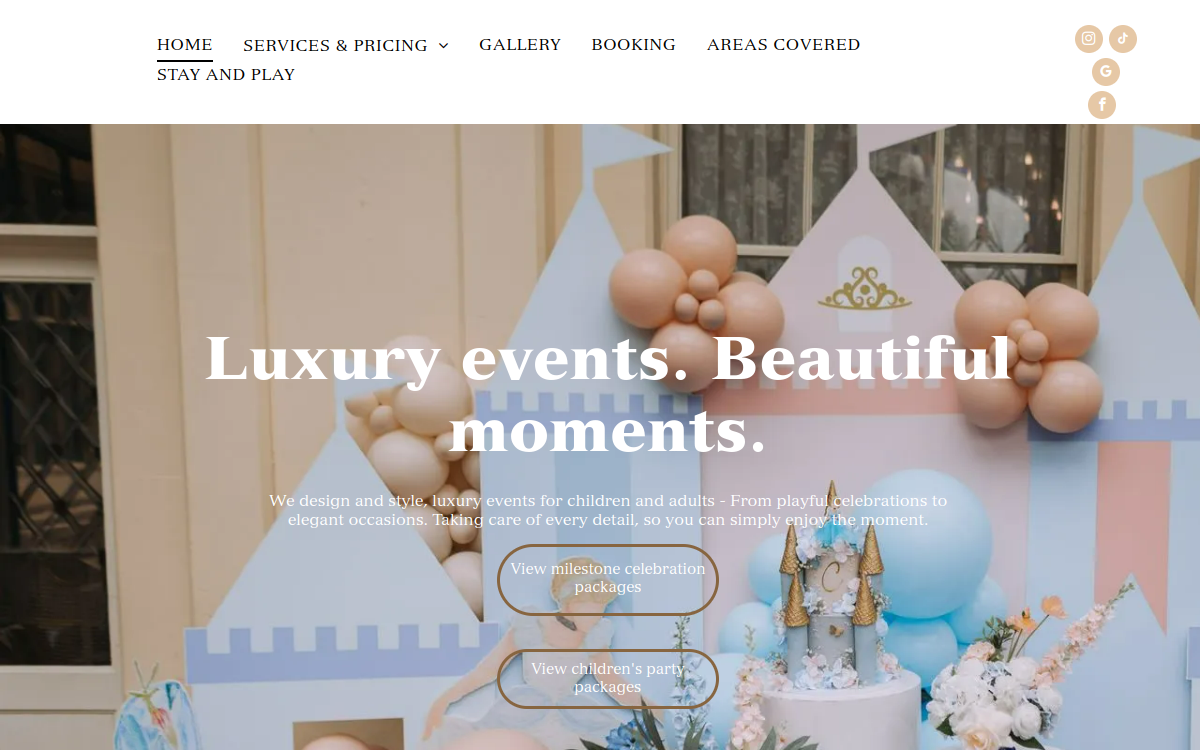 Natural Event Company Design
