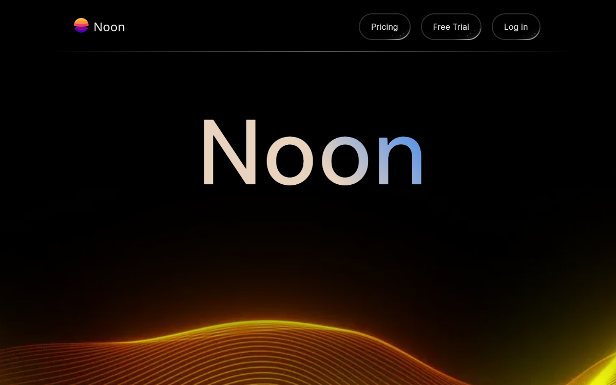 Noon AI website screenshot