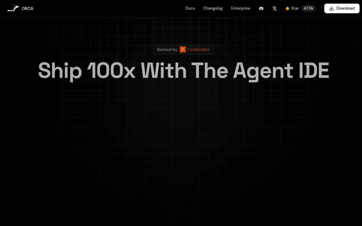 Orca website screenshot