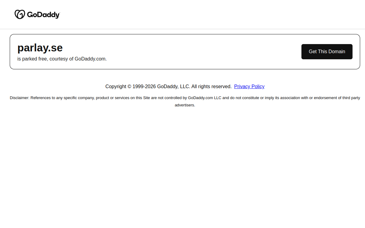Parlay website screenshot