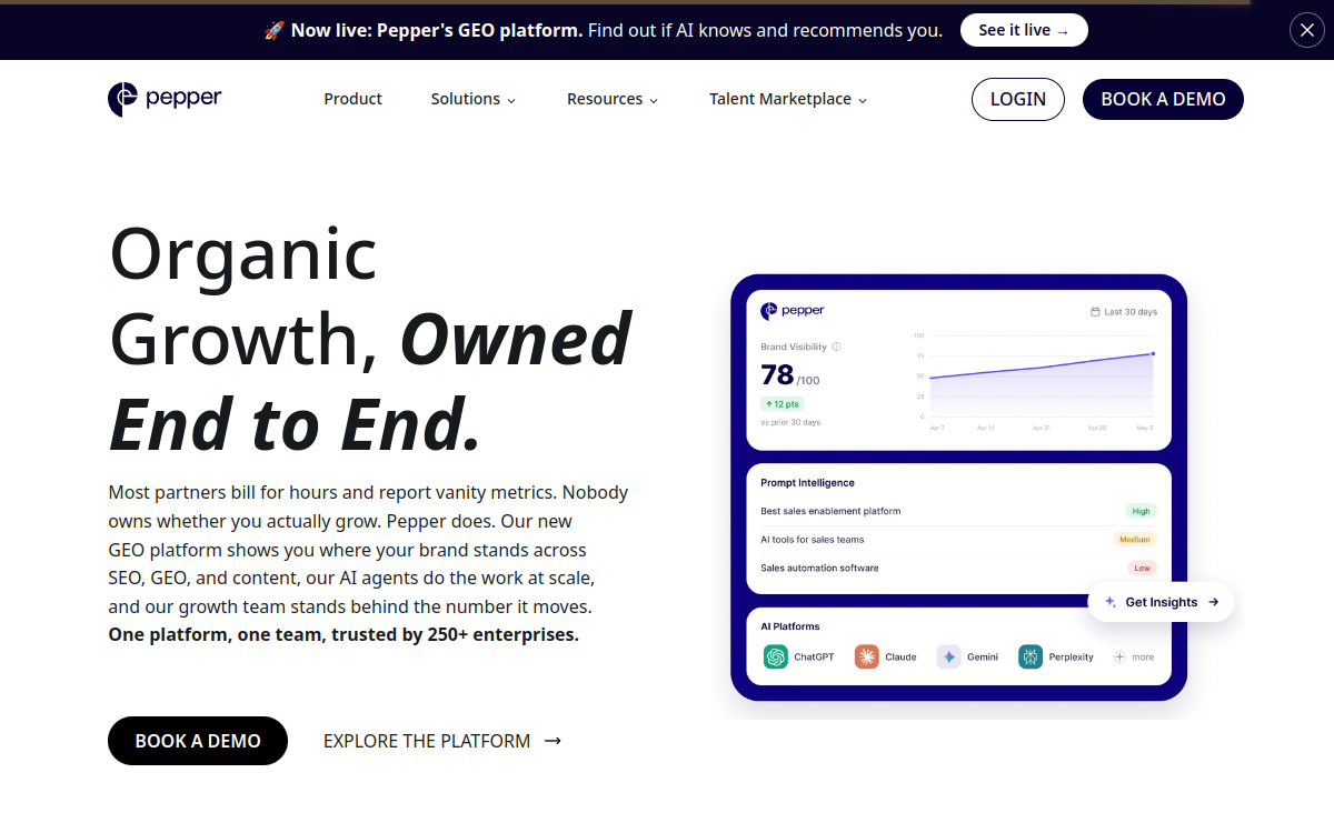 Peppertype.ai website screenshot
