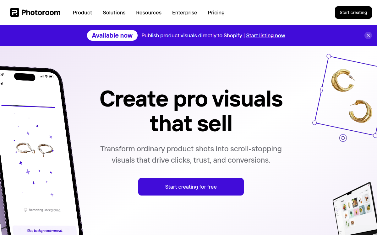 PhotoRoom screenshot