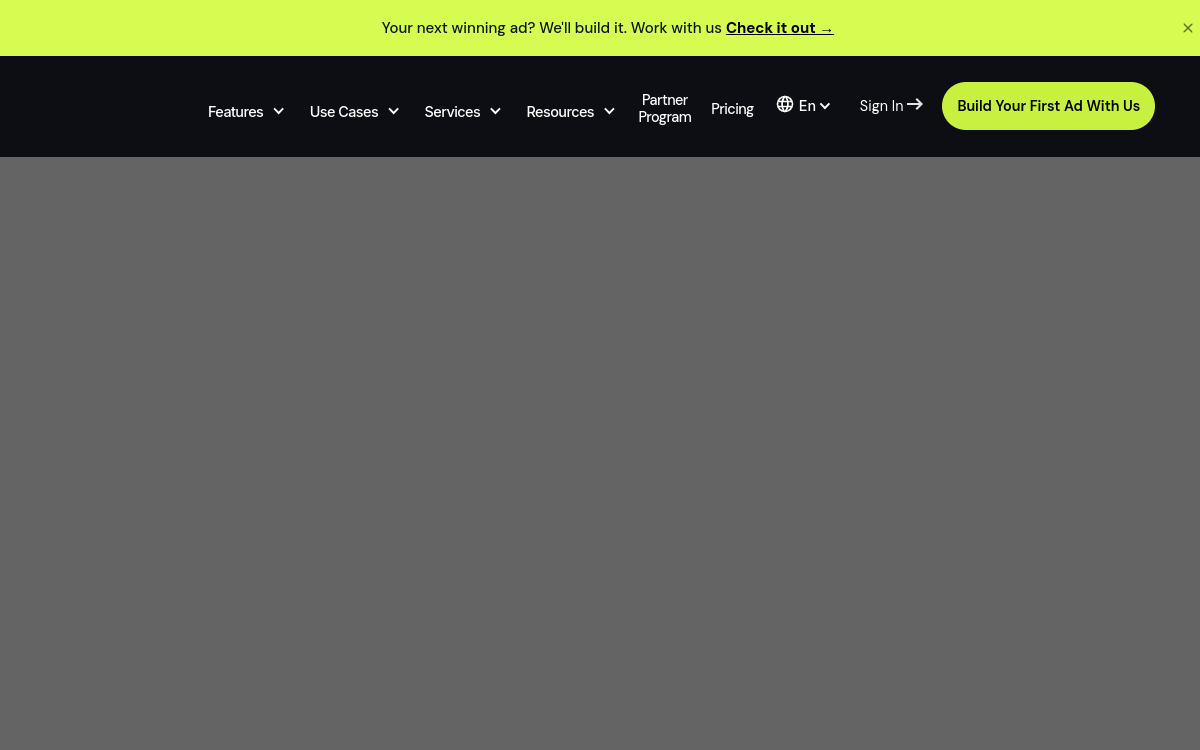 Quickads website screenshot