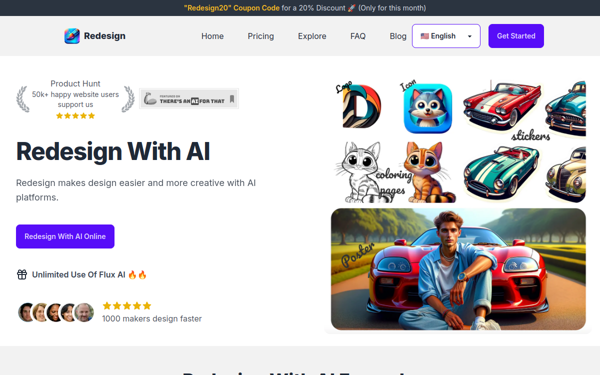 Redesign With AI screenshot