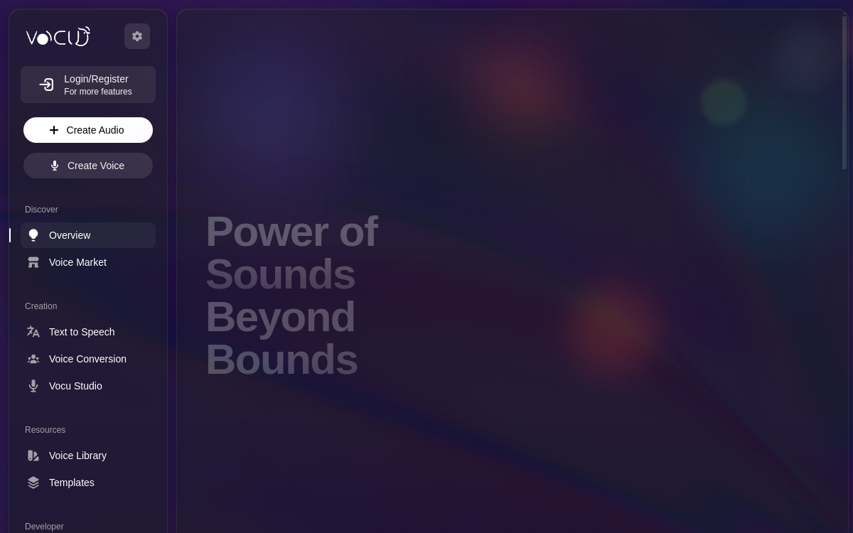 Vocu AI - World's #1 Super Realistic AI Voice Synthesis & Instant Cloning Platform 网站预览