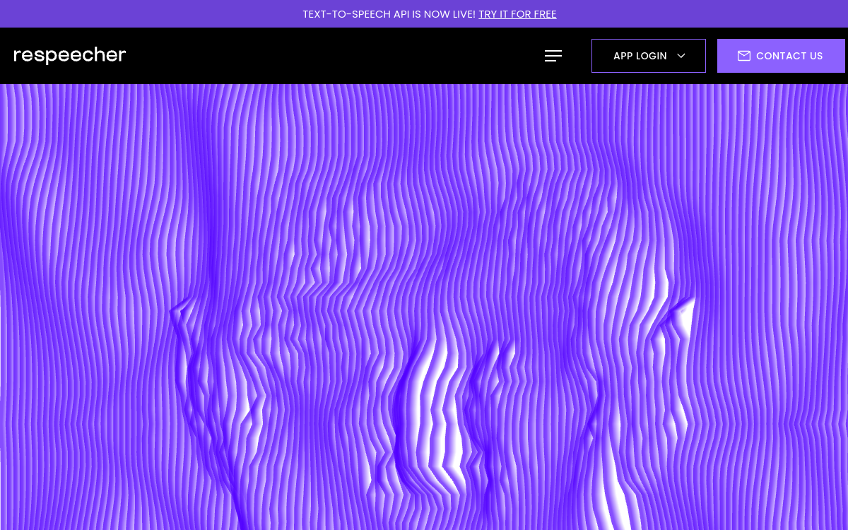 Respeecher website screenshot
